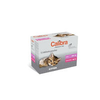 Produktbild von CALIBRA Katzen Nassfutter Kitten Pouch Multipack Box 12 x 100 g