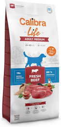 Produktbild von Calibra Life Hundefutter Adult Medium Breed mit frischem Rind glutenfrei und monoprotein 12 kg - 12 kg