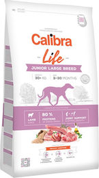 Produktbild von Calibra Life Junior Large Breed Hundefutter Lamm und Lachs Hypoallergen 12 kg - 12 kg