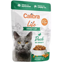 Produktbild von CALIBRA Life Katzen Nassfutter Adult Ente Schwein Huhn in Soße getreidefrei 85 g