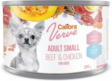 Produktbild von CALIBRA Verve GF Adult Nassfutter für kleine Hunde mit Rind und Huhn getreidefrei 200 g
