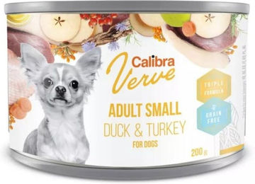 Produktbild von Calibra Verve GF Hundefutter für kleine Rassen Adult Ente und Truthahn getreidefrei 200 g