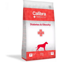 Produktbild von Calibra Veterinary Diet Hundefutter Diabetes & Obesity Adult Trockenfutter 12 kg - 12 kg