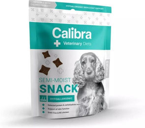 Calibra Veterinary Diet Hypoallergener Semi-Moist Snack Lachs Getreidefrei für erwachsene Hunde 120 g – Bild 1 von 2