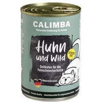Produktbild von Calimba Katzenfutter Huhn Wild und Rind getreidefrei mit hohem Proteingehalt 6 x 400 g