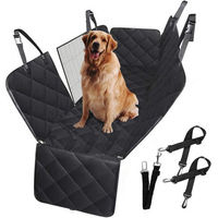 Produktbild von CALIYO Autoschondecke für Hunde mit Seitenschutz und wasserdichter Polyester-Oberfläche Schwarz 147x137cm
