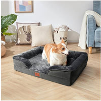 Produktbild von CALIYO Orthopädisches Hundebett mit Memory Foam und abnehmbarem Bezug Grau