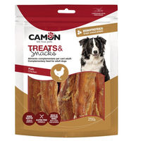 Produktbild von Camon Crispy Hühnchenstreifen Trockenfleisch für Hunde glutenfrei und monoproteinartig 300 g