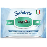 Produktbild von Camon Feuchttücher zur Fellpflege für Hund und Katze mit Moschus Duft 40 Stück