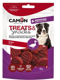 Produktbild von Camon Gegrillte Entenmünzen Trockenfleisch für Hunde Monoprotein Glutenfrei 80 g