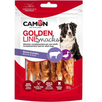 Produktbild von Camon Golden Line Kausnack Kaurolle Twist Ente und Rind glutenfrei