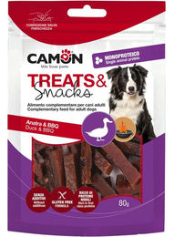 Camon Kausnack für Hunde mit gegrillter Ente, glutenfrei und monoprotein, 80 g – Bild 1 von 2