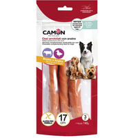 Produktbild von Camon Kausnack Rinderkaurolle mit Ente glutenfrei 3 Stück à 17 cm