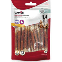 Produktbild von Camon Kausnack Rinderkaurolle mit Ente glutenfrei 50 Stück á 12 cm
