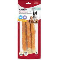 Produktbild von Camon Kausnack Rinderkaurolle mit Huhn glutenfrei 3 Stück à 28 cm