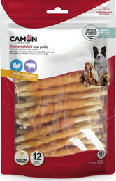 Produktbild von Camon Kausnack Rinderkaurolle mit Huhn glutenfrei 60 Stück á 12 cm