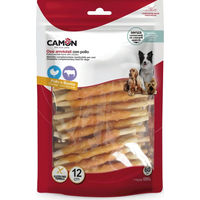 Produktbild von Camon Kausnack Rinderkaurolle mit Huhn glutenfrei 60 Stück á 12 cm