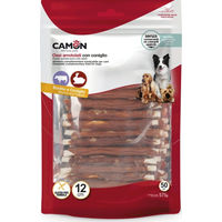 Produktbild von Camon Kausnack Rinderkaurolle mit Kaninchen glutenfrei 50 Stück á 12 cm