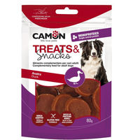 Produktbild von Camon Snack Entenscheiben Trockenfleisch Monoprotein Glutenfrei 100 g
