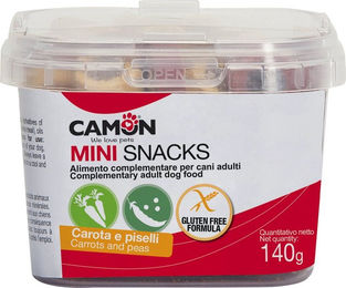 Produktbild von Camon Snackbox klein Belohnungssnack Karotte und Erbse Vegan ohne tierisches Protein