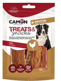 Produktbild von Camon Soft Chicken Stripes Trockenfleisch Huhn Monoprotein Glutenfrei 80 g