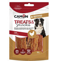 Produktbild von Camon Soft Chicken Stripes Trockenfleisch Huhn Monoprotein Glutenfrei 80 g