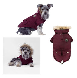 Canada Pooch Alaskan Army Parka Hundemantel für Hunde Rot Größe 22 – Bild 1 von 5