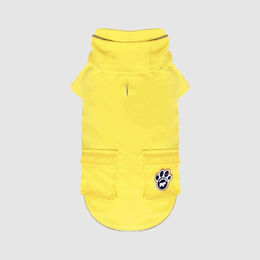 Produktbild von Canada Pooch Regenmantel Torrential Tracker Gelb Größe 26 Rückenlänge 65 cm für große Hunde wasserdicht