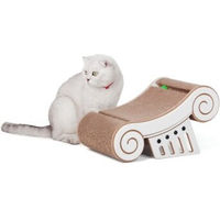 Produktbild von Canadian Cat Company Design-Kratzmöbel Athena Kratzbrett mit Spielschienen aus Kratzpappe 45 x 27 x 24 cm