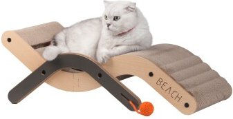 Canadian Cat Company Design-Kratzmöbel Beach Chair aus Kratzpappe braun – Bild 1 von 3