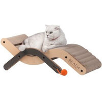 Produktbild von Canadian Cat Company Design-Kratzmöbel Beach Chair aus Kratzpappe braun