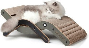 Canadian Cat Company Design-Kratzmöbel Beach Chair Kratzbrett für Katzen aus Kratzpappe Grau 70 x 35 x 25 cm – Bild 1 von 9