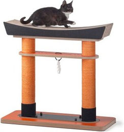 Canadian Cat Company Design-Kratzmöbel Torii Kratzbaum aus Kratzpappe für Katzen 68 x 28 x 65 cm – Bild 1 von 8