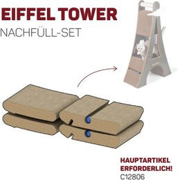 Canadian Cat Company Ersatzteile für Kratzbaum Eiffelturm mit Kratzbrett und Kratzpappe in Braun – Bild 1 von 3