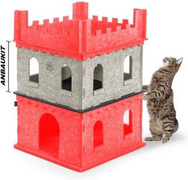 Canadian Cat Company Etagen-Anbauset für Felty Fort Katzenburg aus Filz – Bild 1 von 9