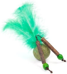 Canadian Cat Company Federball für Katzen mit Katzenminze und Matatabi aus Naturmaterialien in Grün – Bild 1 von 3