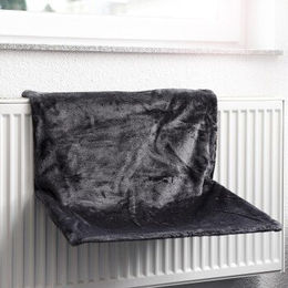 Canadian Cat Company Heizungsliege für Katzen aus Plüsch XL Grau – Bild 1 von 4