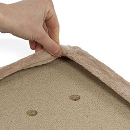 Canadian Cat Company Katzen Fensterliege Snuggly Place in Beige, große Plüsch Hängematte für Katzen, 75 x 35 cm – Bild 1 von 2