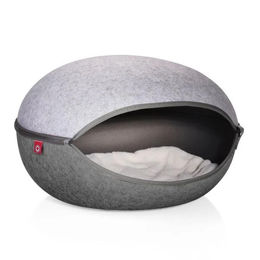 Canadian Cat Company Katzenhöhle aus Filz für Katzen und Kitten in Grau – Bild 1 von 4