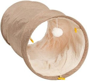 Canadian Cat Company Katzenhöhle Tunnel aus Polyester beige – Bild 1 von 12
