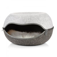Produktbild von Canadian Cat Company Katzennest 2.0 Katzenhöhle aus Filz in Grau