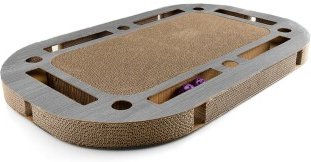 Canadian Cat Company Katzenspielplatz PlayPlate XL Kratzbrett in Grau mit integrierter Kratzpappe 85x54x5,8 cm – Bild 1 von 13