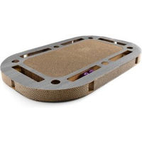 Produktbild von Canadian Cat Company Katzenspielplatz PlayPlate XL Kratzbrett in Grau mit integrierter Kratzpappe 85x54x5,8 cm
