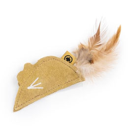 Canadian Cat Company Katzenspielzeug Mäuschen aus Leder mit Katzenminze in Beige – Bild 1 von 3