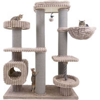 Produktbild von Canadian Cat Company Kratzbaum Andrew für Katzen mit Sisalstämmen, Höhle und Hängemulde, 162 cm groß