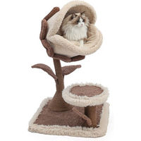 Produktbild von Canadian Cat Company Kratzbaum Bloom mit gepolstertem Katzen Kuschelbett 60 x 60 x 106 cm