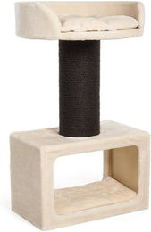 Canadian Cat Company Kratzbaum Carleton beige mit Sisal-Kratzsäule 60 x 60 x 106 cm – Bild 1 von 8