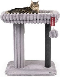Canadian Cat Company Kratzbaum Charlotte aus Plüsch in Grau – Bild 1 von 3