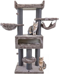 Canadian Cat Company Kratzbaum Maple mit Höhle, Hängematte und Liegemulde, 73 x 55 x 172 cm – Bild 1 von 3