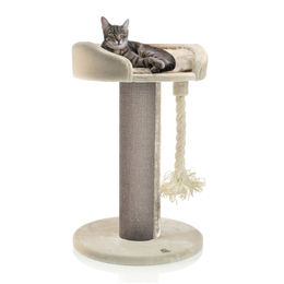 Canadian Cat Company Kratzbaum Ontario XXL Katzenlounge für Katzen in Beige und Grau mit Sisalstamm – Bild 1 von 3